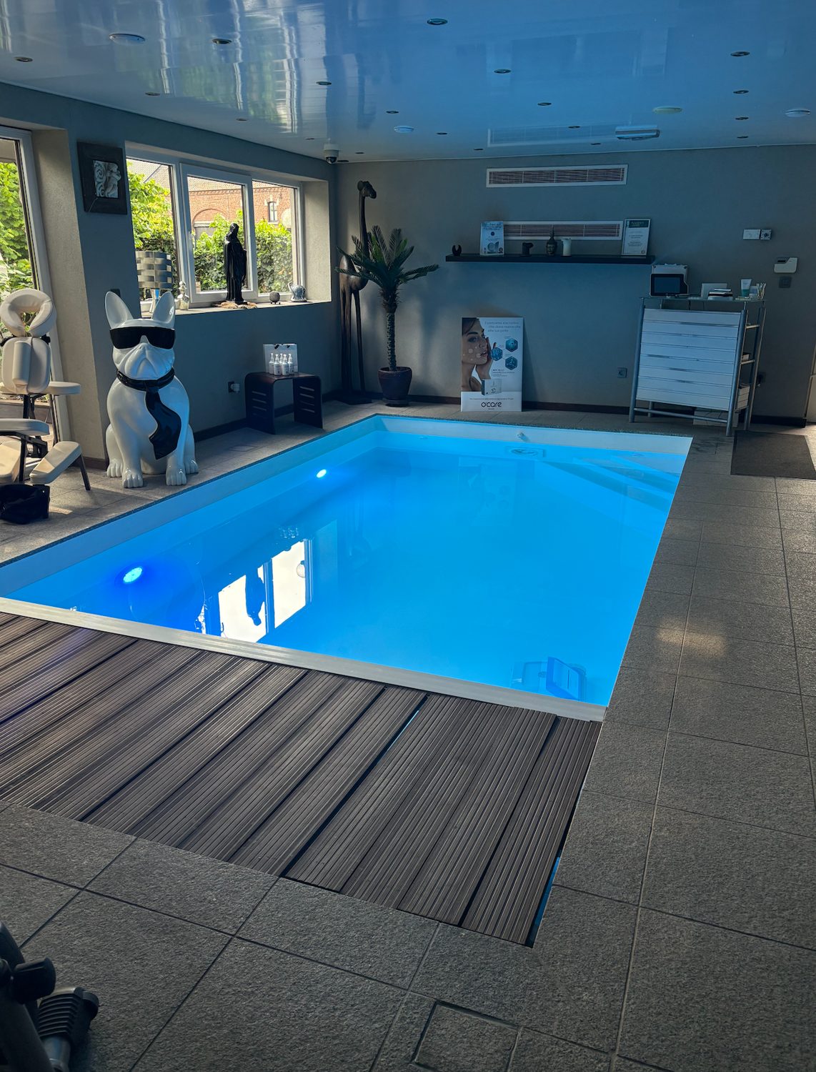 Piscine intérieure chauffée